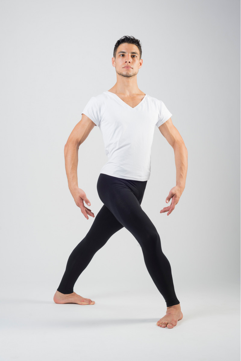 Wear Moi ballet footless black tights for men - Mademoiselle Danse