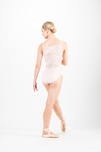 Repetto D0684 pink lace leotard