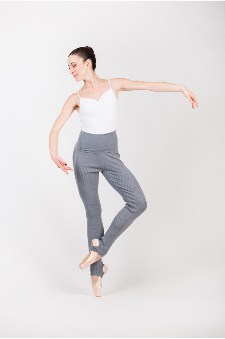 Capezio grey warm up ballet tights Mademosielle Danse