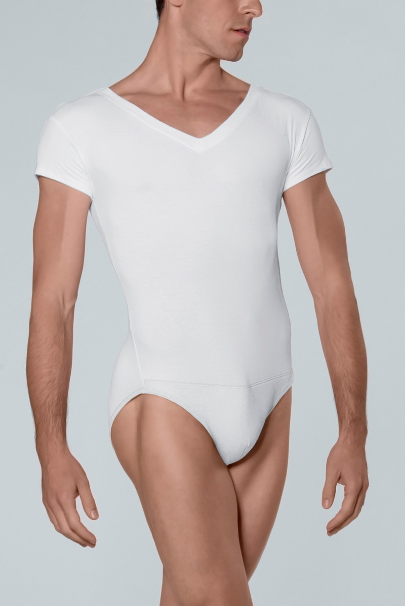 Wear Moi Altan white men leotard