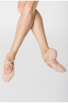 Wear Moi split-sole stretch canvas slippers Vesta dark pink