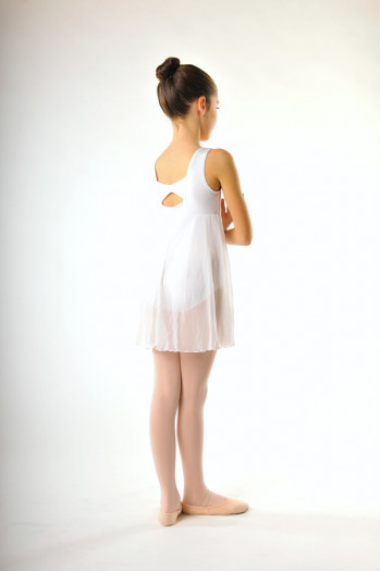 Capezio 3968C white empire dress 