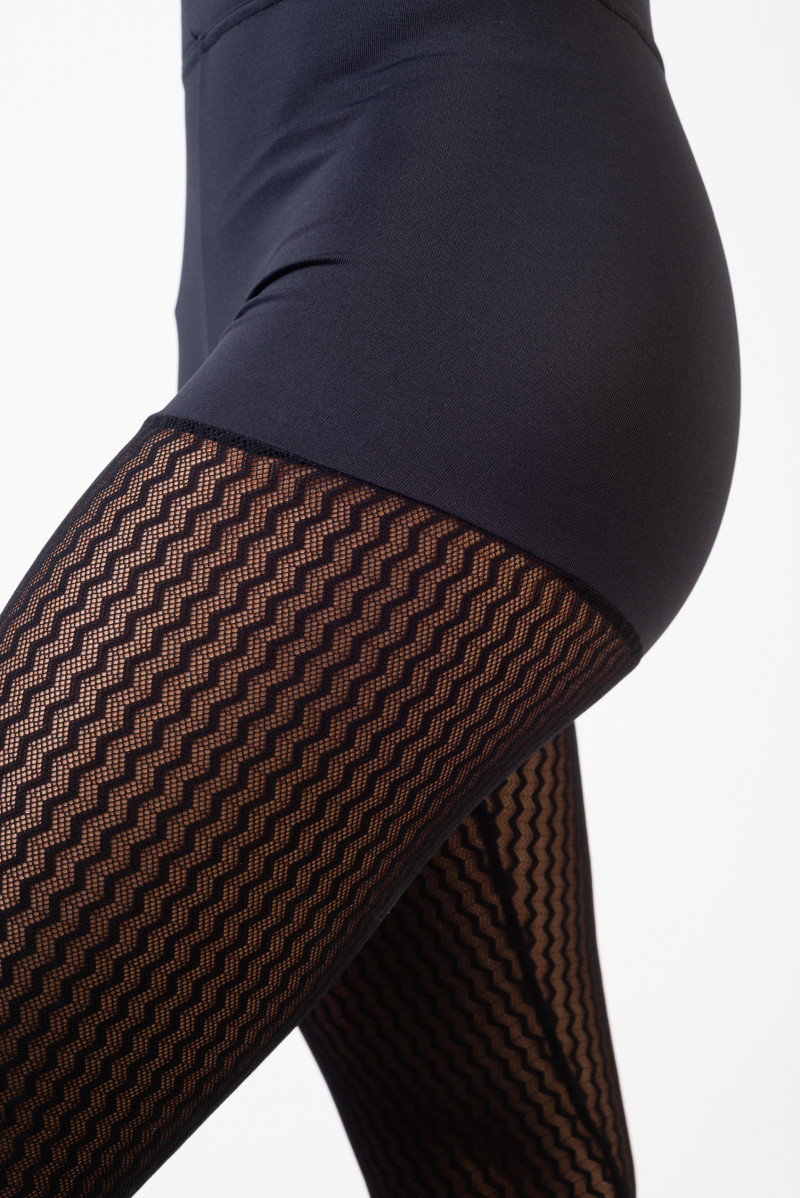 Leggins Sheddo tulle strech effet short