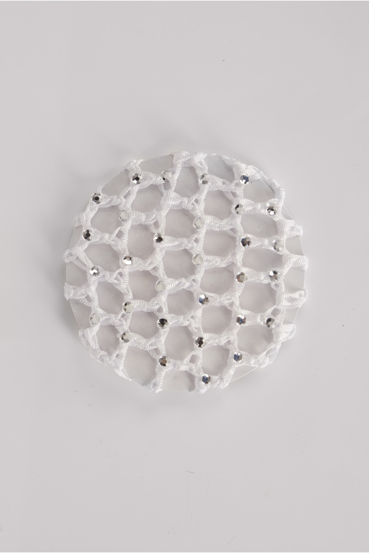 Filet chignon en crochet et strass Wear Moi white