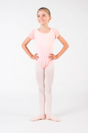 Leotard child Capezio sleeves tulle 11311C light pink