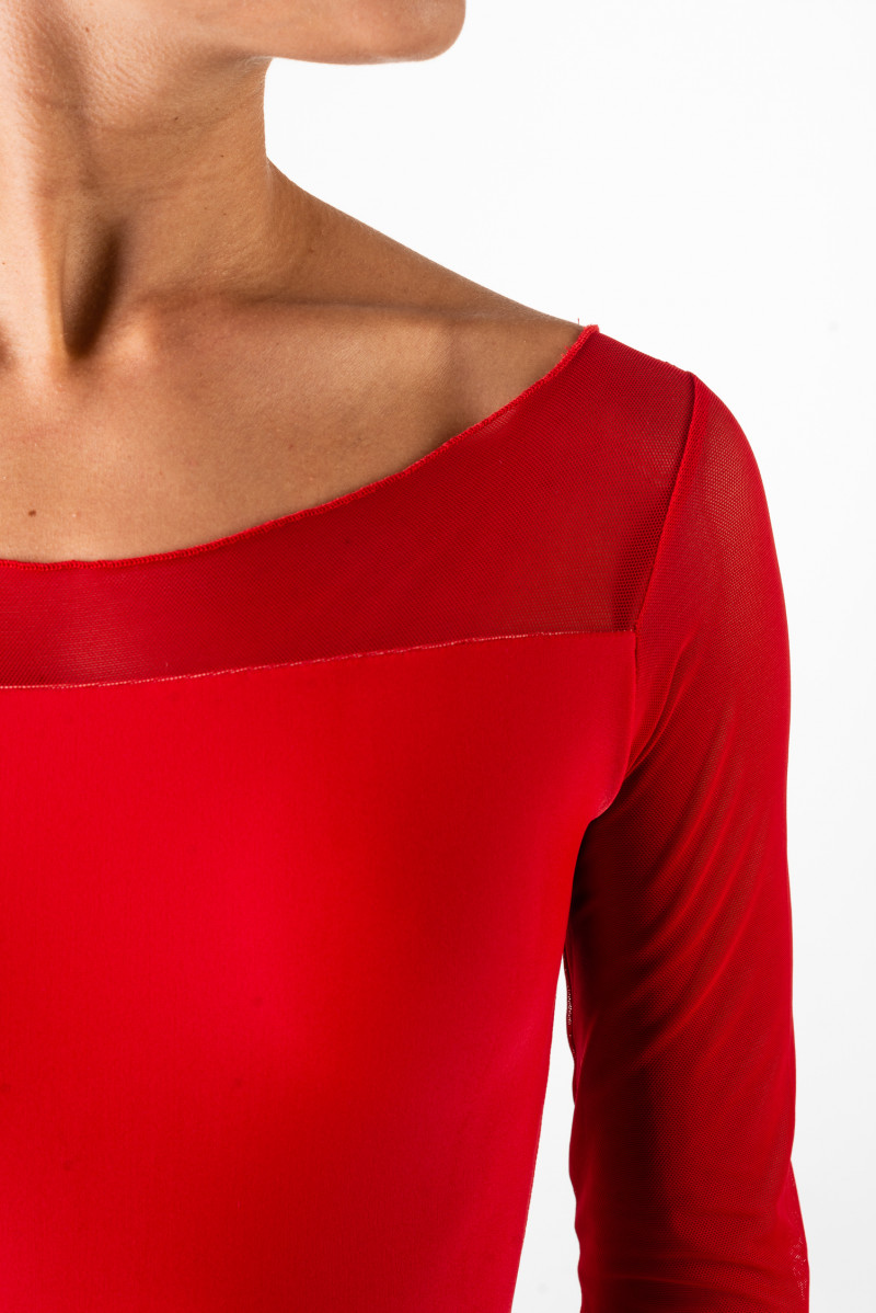 Justaucorps manches longues Ballet Rosa Eleonora rouge