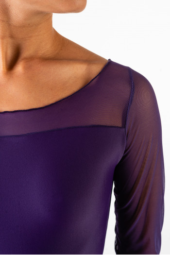 Ballet Rosa long sleeve leotard Eleonora prunus