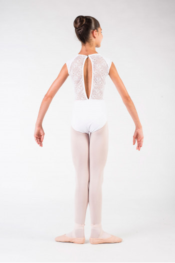 Leotard Ballet Rosa Rita white child