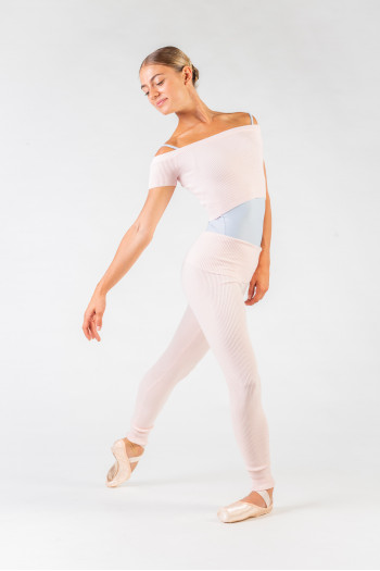 TiaoBug Girls Long Sleeve Twist Knot Ballet Dance Classic Warm-up Knit Wrap Top Sweaters 