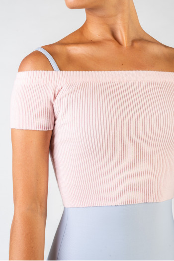 Capezio 11383 crop top pink