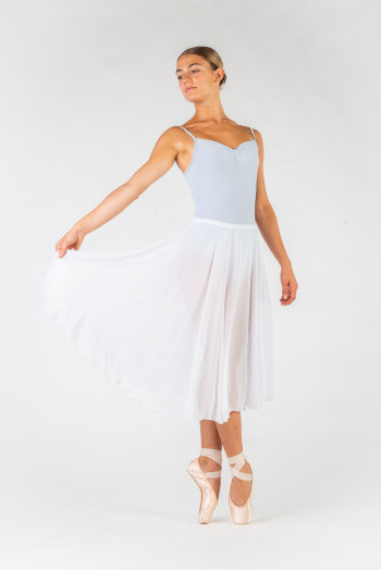 Capezio Mid Length Skirt White