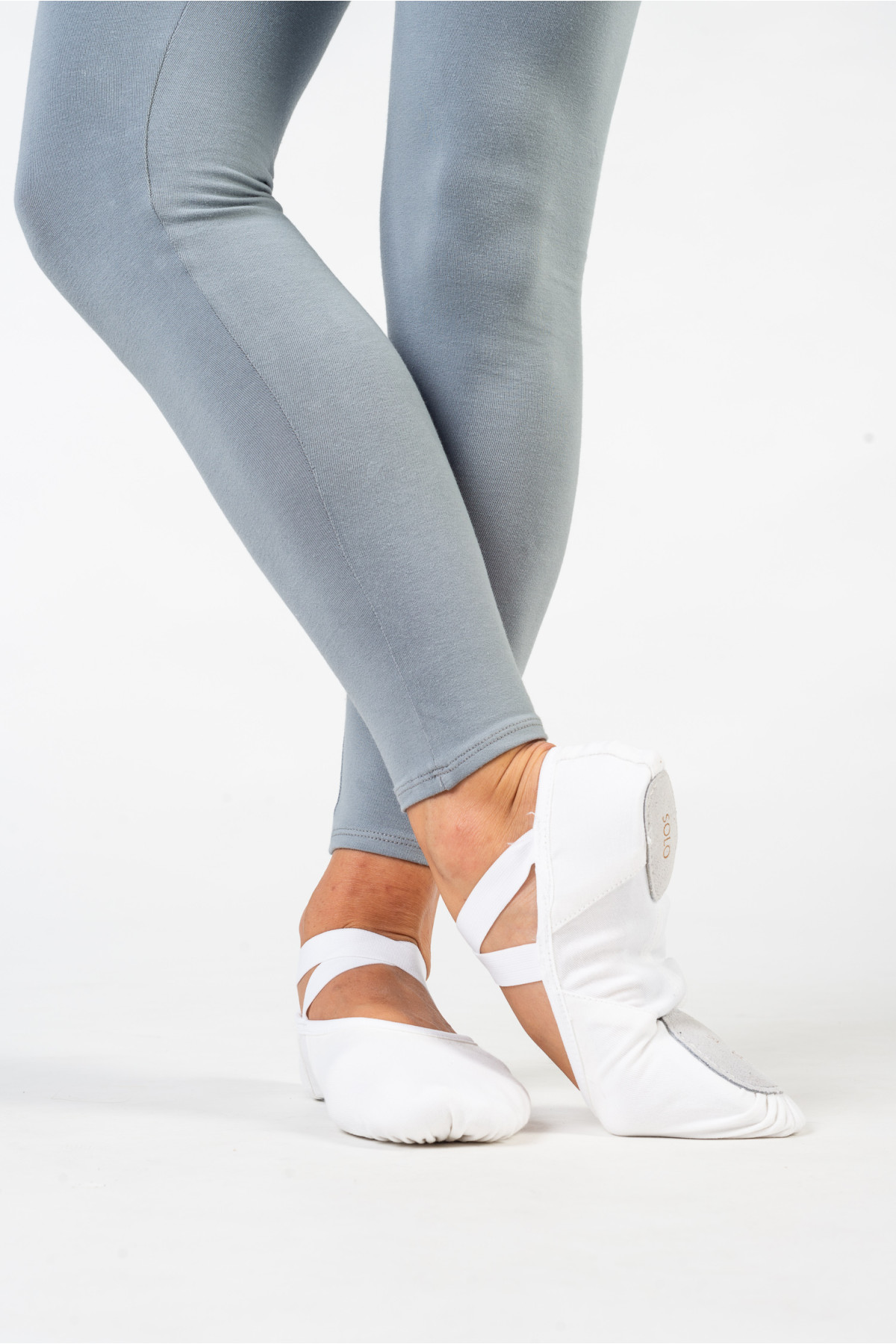 Demi-pointes homme Merlet Solo toile strech blanc