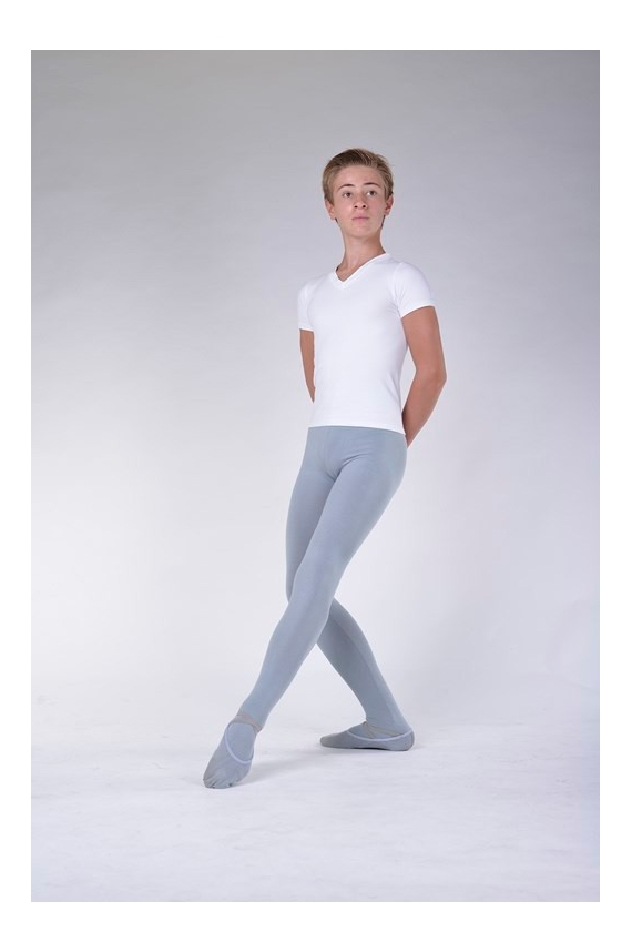Repetto grey ballet tights for boys Mademoiselle Danse