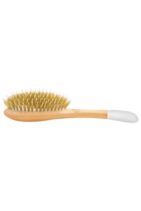 Brosse démêlante et lissante en bois - Sanglier & nylon Bachca