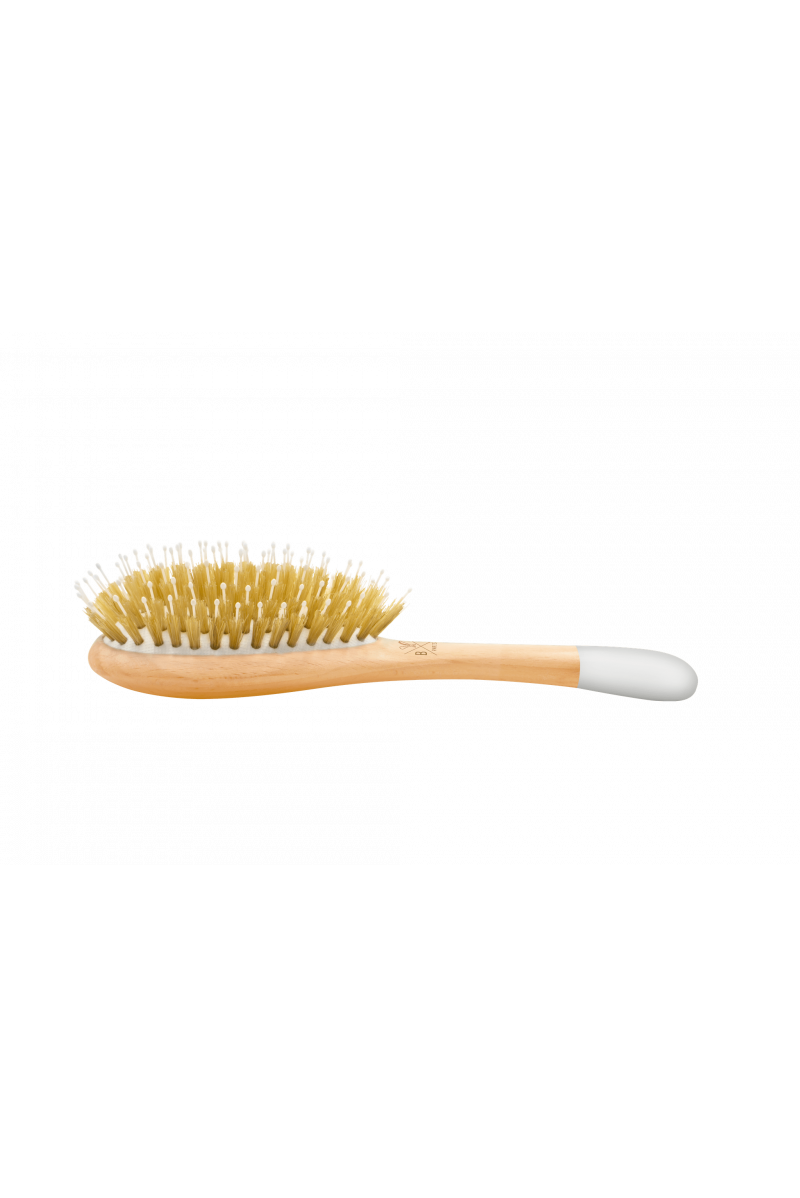 Brosse en bois petit modèle - Sanglier / nylon Bachca