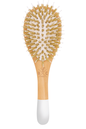 Brosse en bois petit modèle - Sanglier / nylon  Bachca