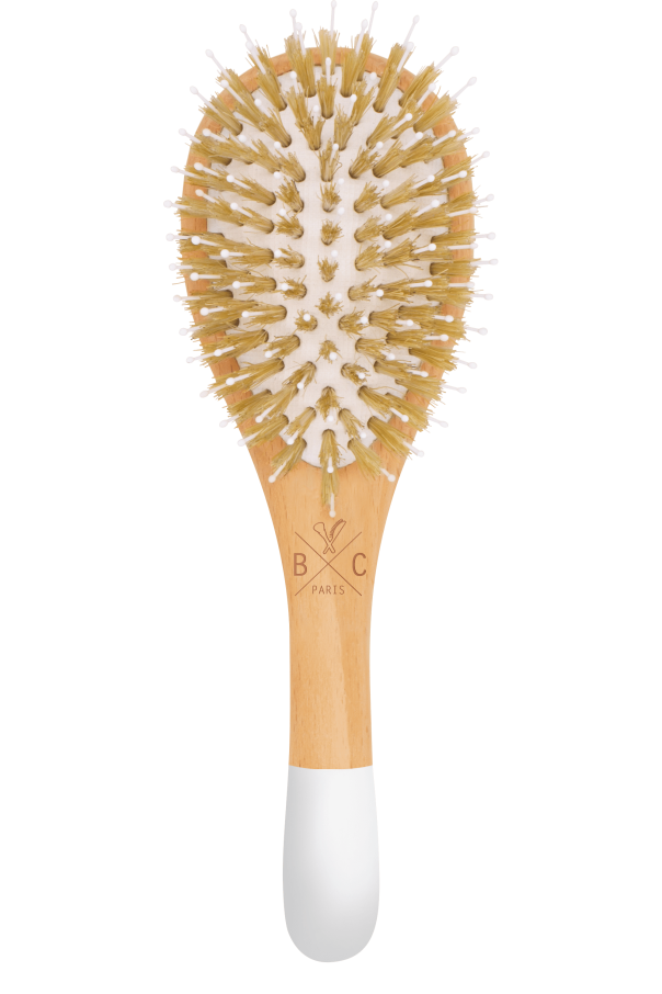 Brosse en bois petit modèle - Sanglier / nylon  Bachca