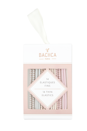 Elastiques fins pastel et lurex Bachca