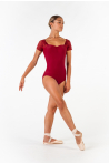 Justaucorps dentelle Ballet Rosa Justine bordeaux