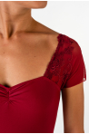 Justaucorps dentelle Ballet Rosa Justine bordeaux