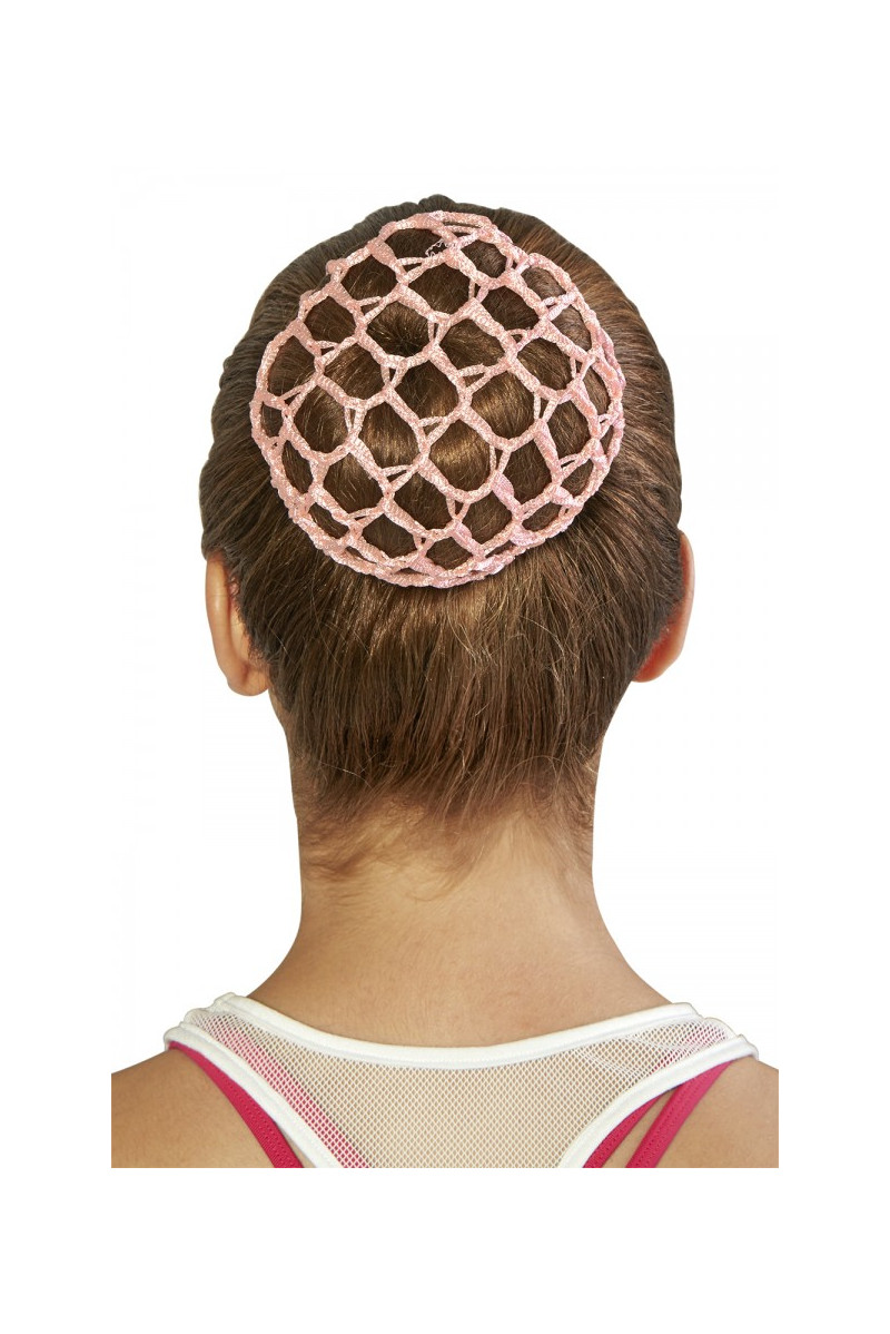 Filet crochet pour chignon Bloch rose A0804