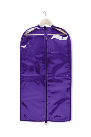Clear Garment Bag purple
