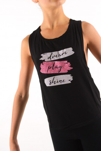 Child tank top Dream Play Shine KA047T Black
