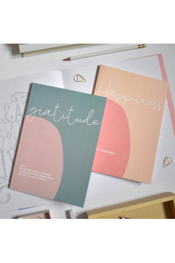 Lot de 2 Notebooks Gratitude & Happiness The Room Alive