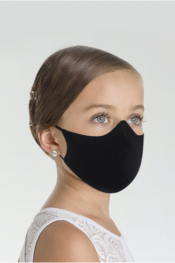 Mask category 1 Wear Moi MASK008 cotton mask black child