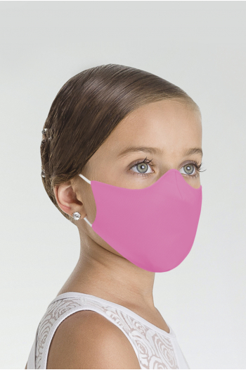 Masque Wear Moi MASK017 en microfibre enfant rose