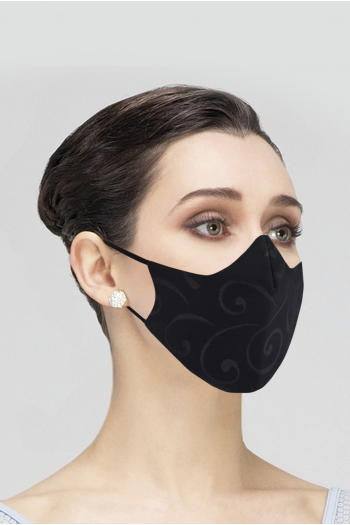 Masque Wear Moi MASK023 imprimé femme black