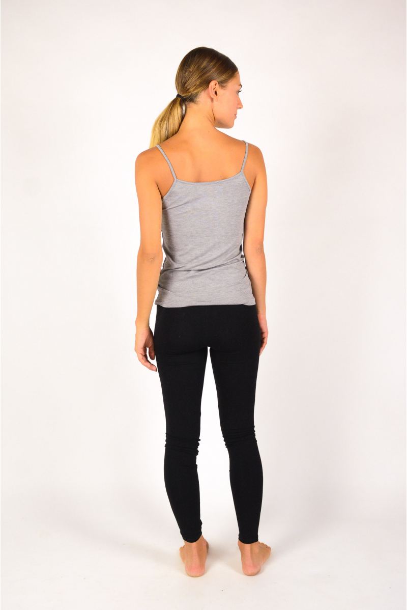 Majestic Filiatures thin straps tank top grey