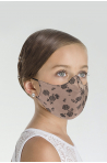 Masque Wear Moi imprimé enfant black/toast