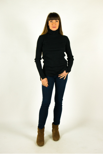 Majestic Filiatures turtleneck T-shirt black