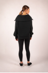 Wayne Sweatshirt Zipped Collar Varley Black