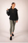 Wayne Sweatshirt Zipped Collar Varley Black
