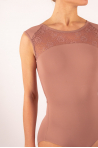 Ballet Rosa café au lait lace women leotard