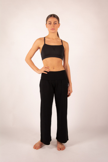 Pantalon large 7/8e Temps Danse Akila noir