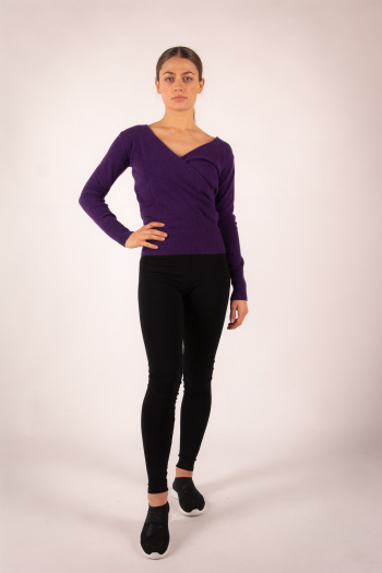 Marion Absolut Cashmere T-shirt eggplant color