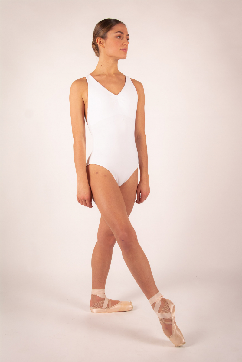 Leotard Ballet Rosa Esther white