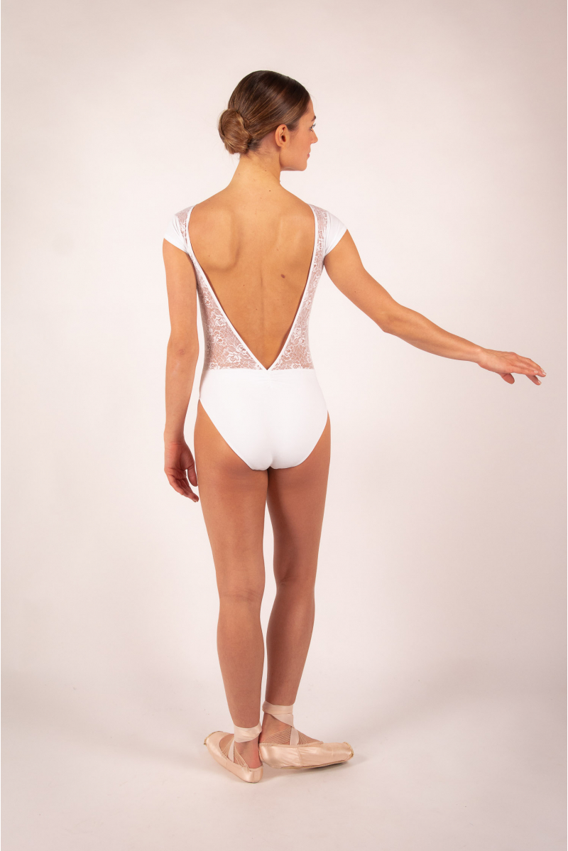 Justaucorps Ballet Rosa Maeva blanc