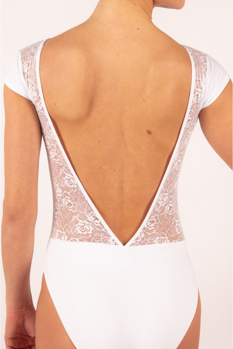 Justaucorps Ballet Rosa Maeva blanc