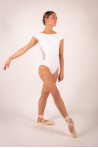 Leotard Ballet Rosa Maeva white