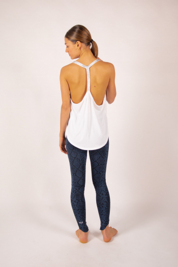 Yuj Leotee white and silver tank top