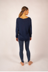 Pull V bambou cachemire Clementine Absolut Cashmere nuit