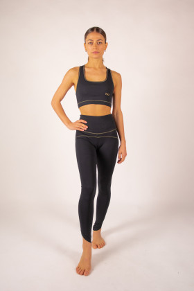 black and gold leggins