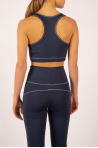 Brassière de yoga Yuj Anahalta navy silver