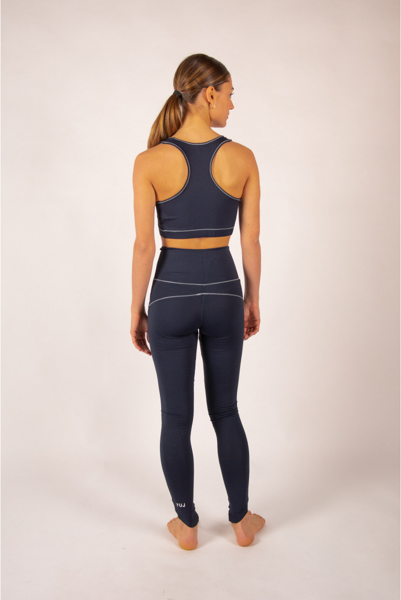 Brassière de yoga Yuj Anahalta navy silver