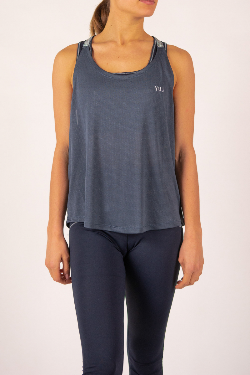Tank top Leotee black and gold