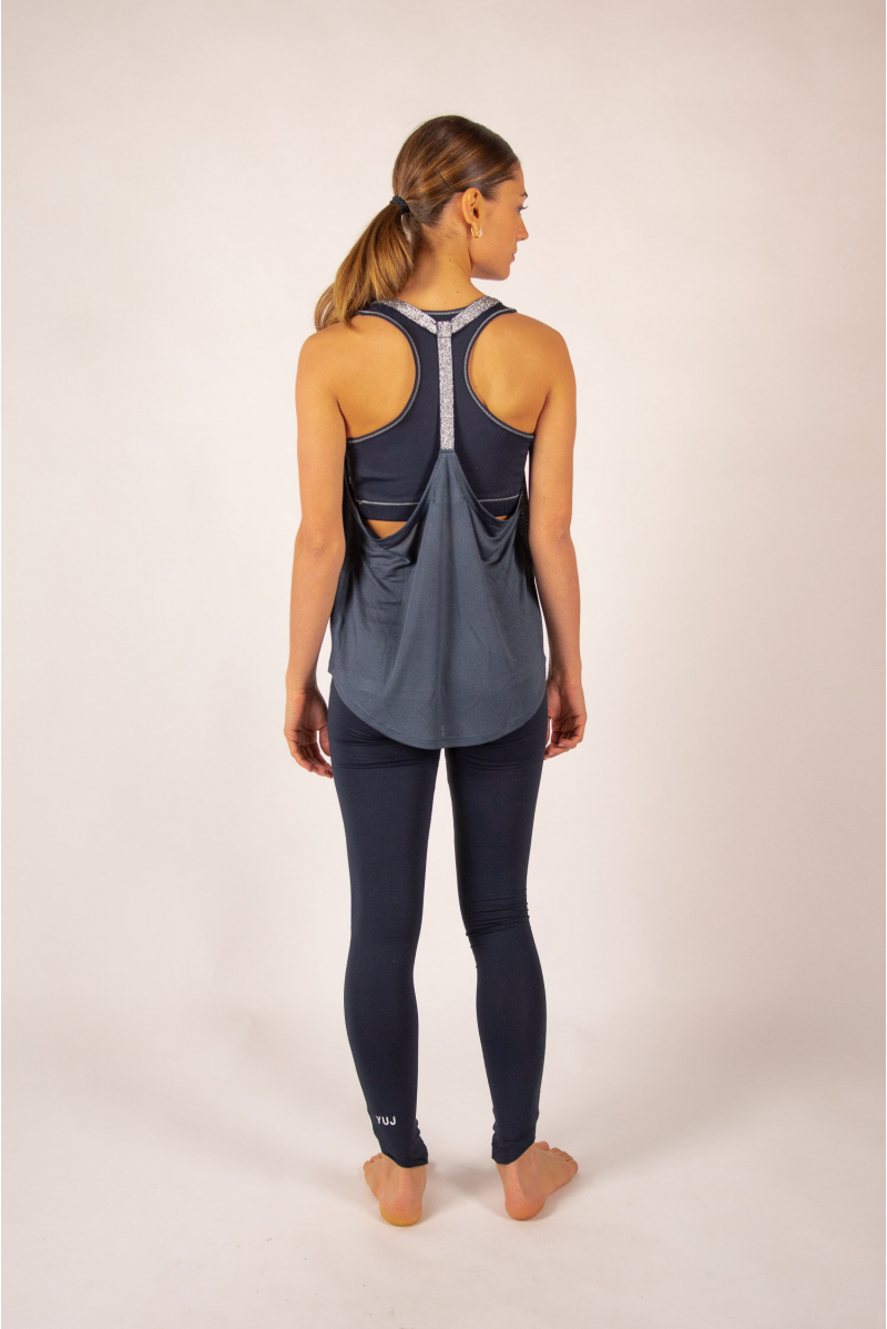 Tank top Leotee black and gold